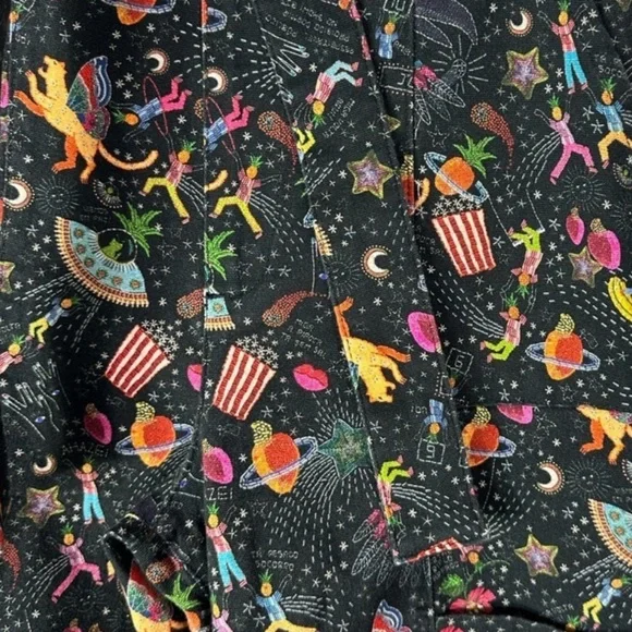 Anthropologie Farm Rio Festive Carnival Pants